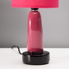 Настольная лампа с абажуром RISALUX «Сердце», Е14, 40 Вт, красный, фигурное основание, 13×13×29 см - Фото 7