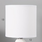 Настольная лампа с абажуром RISALUX «Сердце», Е14, 40 Вт, белый/чёрный, фигурное основание, 13×13×29 см - Фото 5