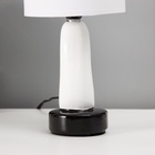Настольная лампа с абажуром RISALUX «Сердце», Е14, 40 Вт, белый/чёрный, фигурное основание, 13×13×29 см - Фото 7