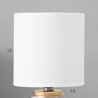 Настольная лампа с абажуром RISALUX «Ревиджо», Е14, 40 Вт, 13×13×28 см - фото 29835661