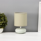 Настольная лампа с абажуром RISALUX «Ассенса», Е14, 40 Вт, фисташковый, 13×13×22 см 10392936