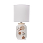 Настольная лампа с абажуром RISALUX «Ивелли», Е14, 40 Вт, белый, 13×13×27 см - Фото 6