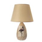 Настольная лампа с абажуром RISALUX «Фламинго», Е14, 40 Вт, бежевый, 25×25×39 см - Фото 6