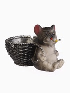Пепельница для дома «Мопс с корзинкой», для сигарет и стиков, 15×9×10.8 см - Фото 3