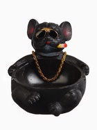 Пепельница для дома «Мопс с сигаретой», для сигарет и стиков, 11.8×10×10.8 см - Фото 4