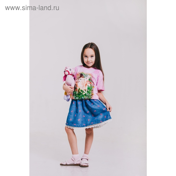 Футболка детская Collorista 3D Fairytale, возраст 4-6 лет, рост 110-122 см, цвет розовый - Фото 1