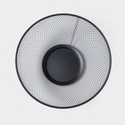 Фруктовница Доляна «Сетка», 26.5×26.5×12.8 см, чёрная - Фото 3