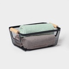 Корзинка универсальная LaDom «Мини», прямоугольная, 25×17×10.5 см, чёрная - Фото 4