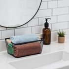 Корзинка универсальная LaDо́m «Миди», прямоугольная, 32×20.5×14 см, чёрная - Фото 3