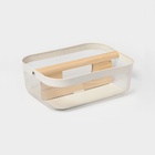 Корзинка универсальная LaDо́m «Половинки», прямоугольная, с ручкой, 32.5×24.5×11.5 см, белая - Фото 7