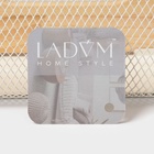 Корзинка универсальная LaDо́m «Половинки», прямоугольная, с ручкой, 32.5×24.5×11.5 см, белая - Фото 10