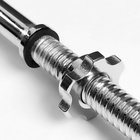 Гриф для штанги прямой, металлический, хромированный, d=28 мм, 120 см - Фото 3