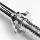 Гриф для штанги прямой, металлический, хромированный, d=28 мм, 120 см - Фото 5