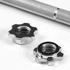 Гриф для штанги прямой, металлический, хромированный, d=28 мм, 120 см - Фото 8