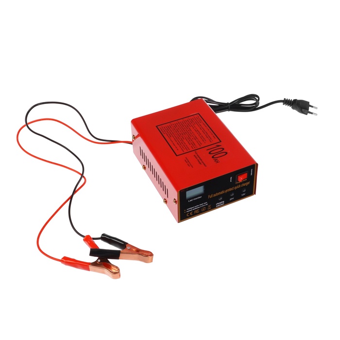 Зарядное устройство АКБ 12-24 В, 6-100 А/ч, автомат, 220 В, 200 Вт - Фото 1