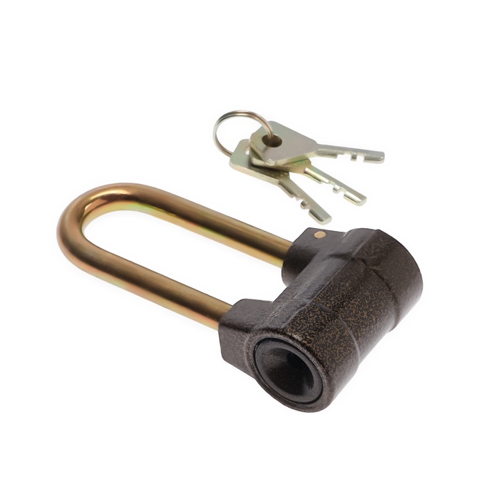 Замок навесной, тип 7.7 усиленный, 55×116 мм, 3 ключа