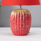 Настольная лампа с абажуром RISALUX «Успех», 1×Е14, 40 Вт, красный, 22×22×33 см 10767603