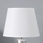 Настольная лампа с абажуром RISALUX «Овация», 1×Е14, 40 Вт, белый, 22×22×31 см 10767612