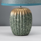 Настольная лампа с абажуром RISALUX «Нике», 1×Е14, 40 Вт, зелёный, 22×22×32 см 10767616