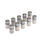 Дистанционный держатель для табличек, 12×20 мм, цвет матовый никель, набор 10 шт. - Фото 1