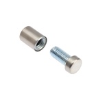 Дистанционный держатель для табличек, 12×20 мм, цвет матовый никель, набор 10 шт. - Фото 5