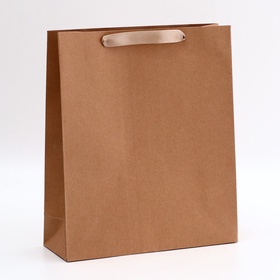Пакет крафт без печати, 28?10?33 см 260 г/м? (комплект 5 шт)