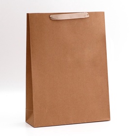 Пакет крафт без печати, 30?10?40 см 260 г/м? (комплект 5 шт)