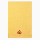 Полотенце махровое «Огонь в сердце», 35×60 см, хлопок 100%, жёлтое - Фото 2