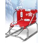 Сиденье для санок - матрас, универсальное, цвет красный - Фото 2