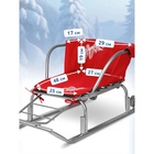 Сиденье для санок - матрас, универсальное, с кнопками, цвет красный - Фото 2