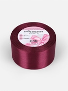 Лента атласная, 50 мм, 23±1 м, бордовая - Фото 4