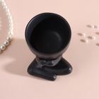 Сувенирная подставка для мелочей «Мистер Грин: любитель тишины», 9.8?6.7?8 см, чёрный, керамика (комплект 3 шт) - фото 30348130