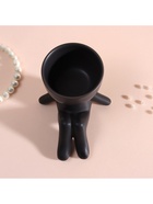 Сувенирная подставка для мелочей «Мистер Грин на чиле», 9.5?6.7?9.5 см, чёрный, керамика (комплект 4 шт) - фото 30348150