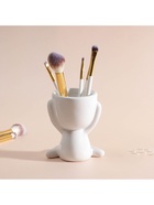 Сувенирная подставка для мелочей «Мистер Грин: любитель тишины», 11.1?9.7?8.5 см, белый, керамика (комплект 4 шт) - фото 30348159