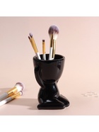 Сувенирная подставка для мелочей «Мистер Грин: любитель тишины», 11.1×9.7×8.5 см, чёрный, керамика 10534397