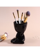 Сувенирная подставка для мелочей «Мистер Грин: любитель тишины», 11.1×9.7×8.5 см, чёрный, керамика 10534397