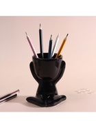 Сувенирная подставка для мелочей «Мистер Грин: любитель тишины», 11.1×9.7×8.5 см, чёрный, керамика 10534397