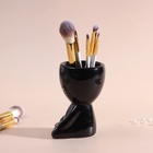 Сувенирная подставка для мелочей «Мистер Грин йог», 11.3?7.5?7 см,чёрный, керамика (комплект 4 шт) - фото 30348175