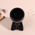 Сувенирная подставка для мелочей «Мистер Грин йог», 11.3?7.5?7 см,чёрный, керамика (комплект 4 шт) - фото 30348177