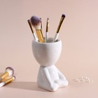 Сувенирная подставка для мелочей «Мистер Грин йог», 11.3?7.5?7 см, белый, керамика (комплект 4 шт) - фото 30348180