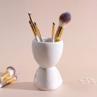 Сувенирная подставка для мелочей «Мистер Грин йог», 11.3?7.5?7 см, белый, керамика (комплект 4 шт) - фото 30348181