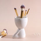 Сувенирная подставка для мелочей «Мистер Грин йог», 11.3?7.5?7 см, белый, керамика (комплект 4 шт) - фото 30348182