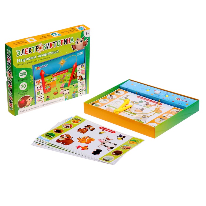 Электровикторина «Изучаем животных», 200 заданий, 3+ - Фото 1