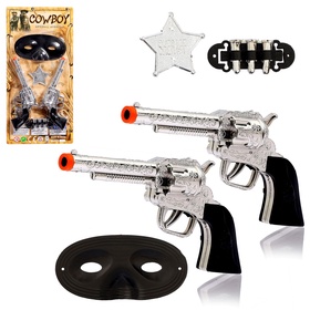 {{photo.Alt || photo.Description || 'УЦЕНКА Набор ковбоя «Шериф», 2 пистолета, маска, значок'}}