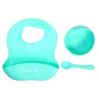 Набор для кормления, пищевой силикон, цвет бирюзовый - Фото 2