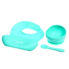 Набор для кормления, пищевой силикон, цвет бирюзовый - Фото 3