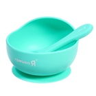 Набор для кормления, пищевой силикон, цвет бирюзовый - Фото 9