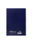 Тетрадь А4, 80 листов в клетку на гребне Calligrata «Горы», синяя - фото 58024653