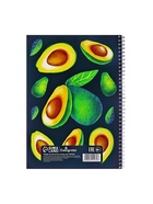 Тетрадь A4, 96 листов в клетку на гребне Calligrata «Авокадо» - фото 60157784