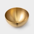 Миска-салатник Sphere, 800 мл, d=15 см, нержавеющая сталь, золотая - Фото 4